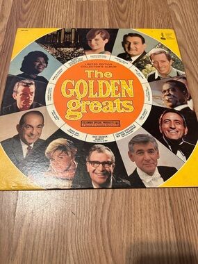 The Golden Greats Vinyl Record Album - Yellow & Orange Cover